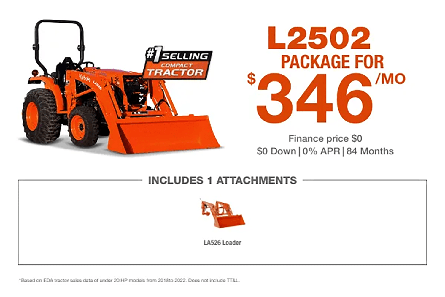 L2502 TRACTOR PACKAGE INCLUDING LOADER